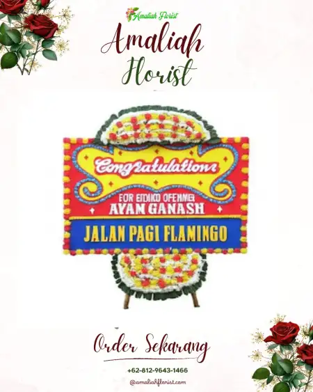 Sewa Papan Bunga Blado
